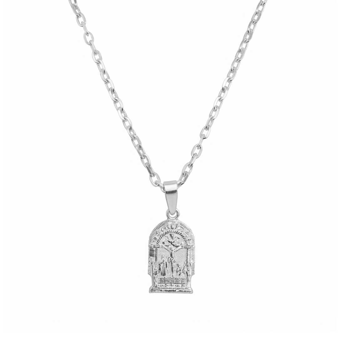 Collar Escapulario Sr. de los Milagros de Plata