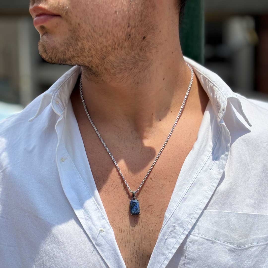 Collar Lithos Plateado