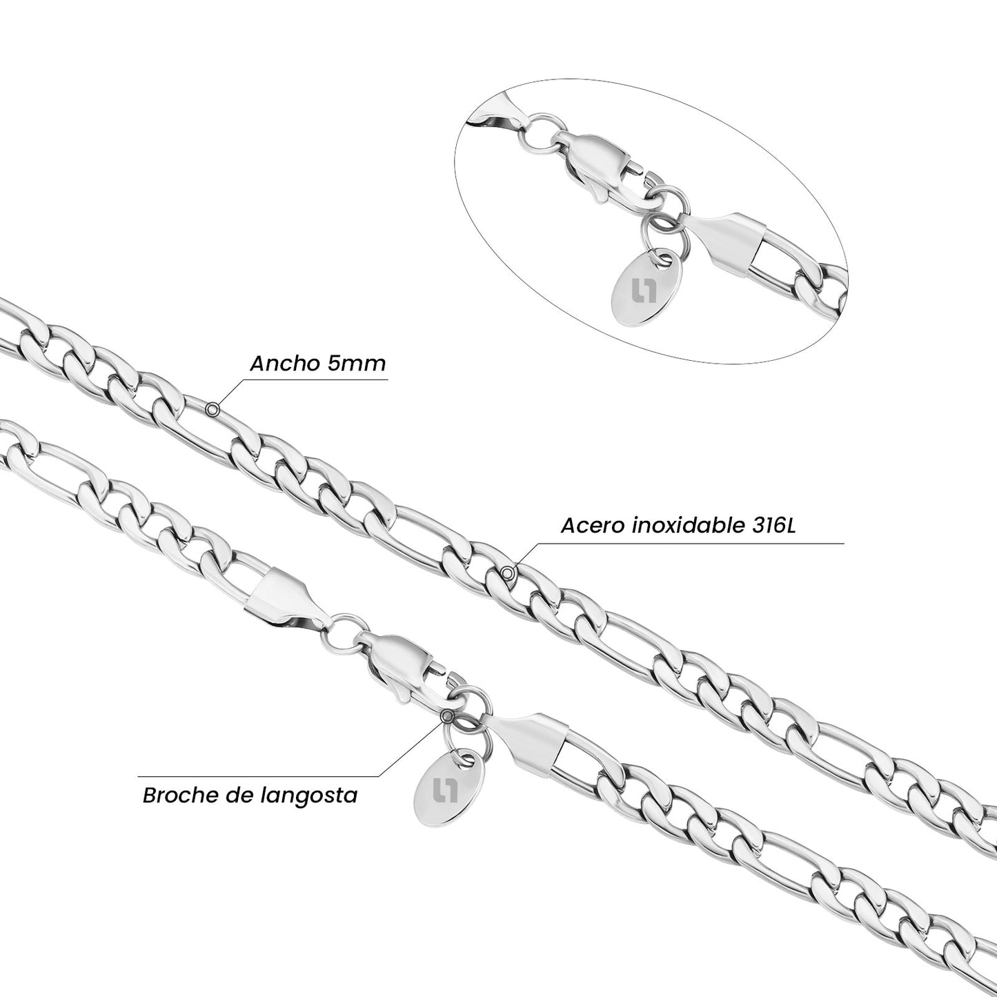 Set Cartier | 5mm Plateado