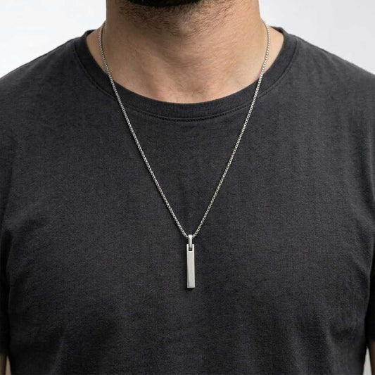 Collar Polygon Plateado
