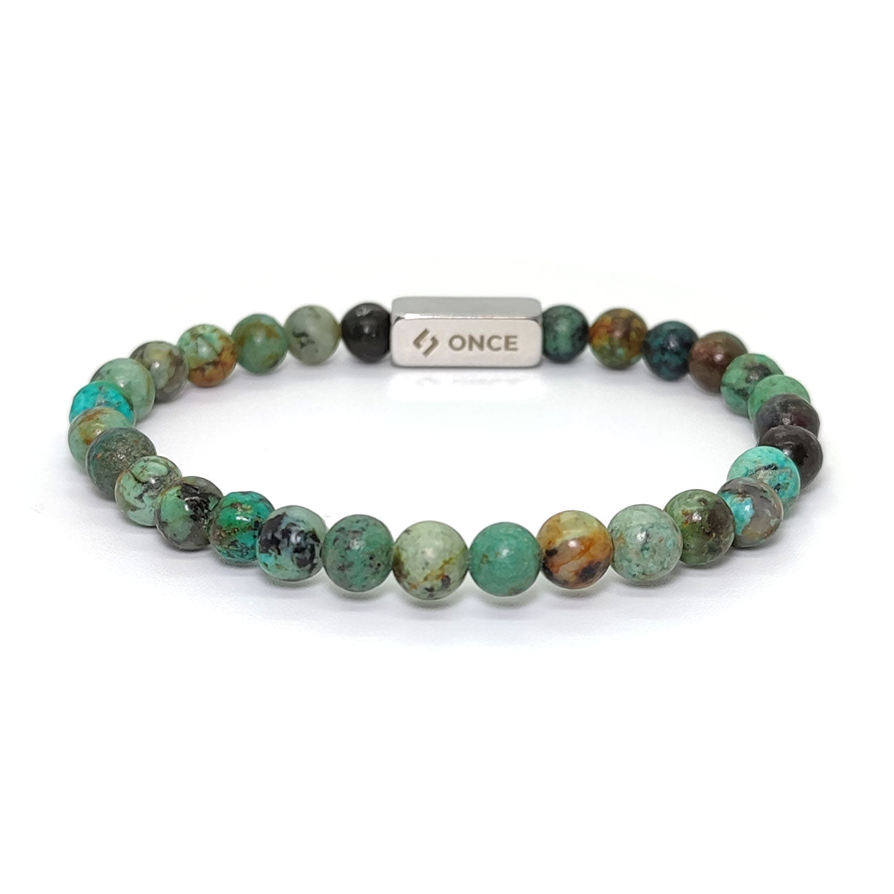 Pulsera Terra Turquesa Africana 6mm