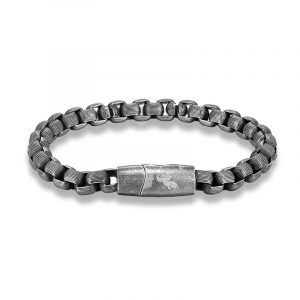 Pulsera Veneciana Retro Plateado 7mm