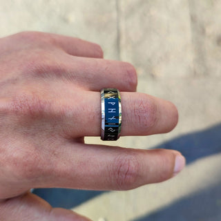 Anillo Algiz Tungsteno