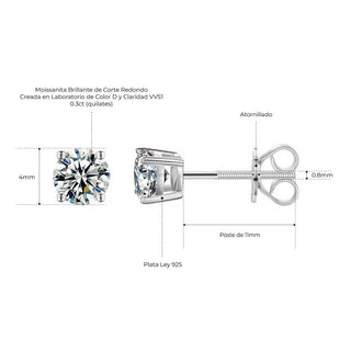 Arete Stellar Moissanita P-925