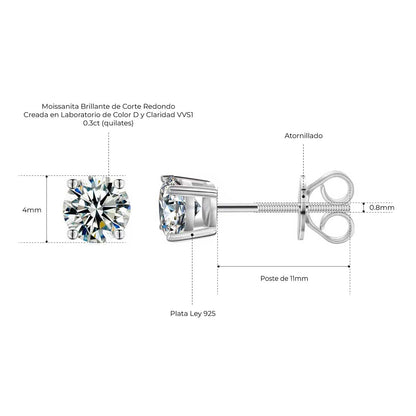 Arete Stellar Moissanita P-925