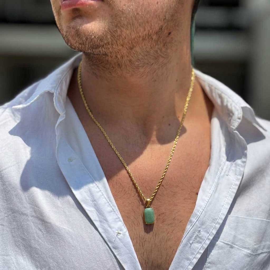 Collar Lithos Dorado