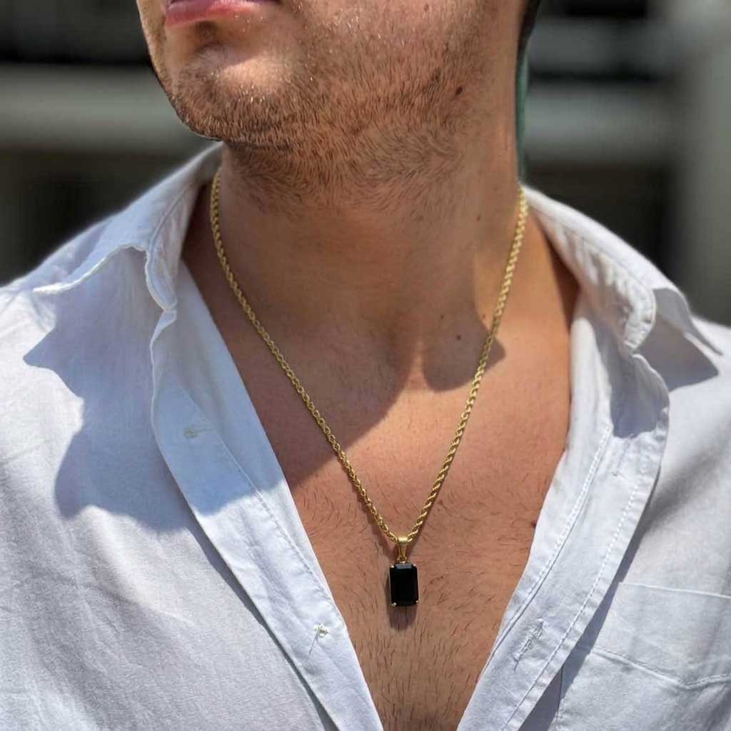 Collar Lithos Dorado