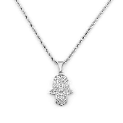 Collar Hamsa Plateado