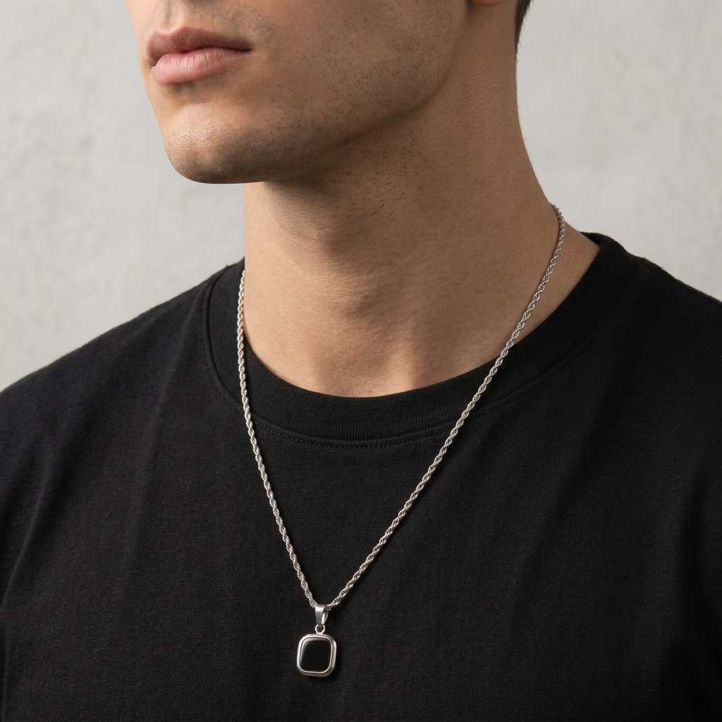 Collar Betilo Plateado