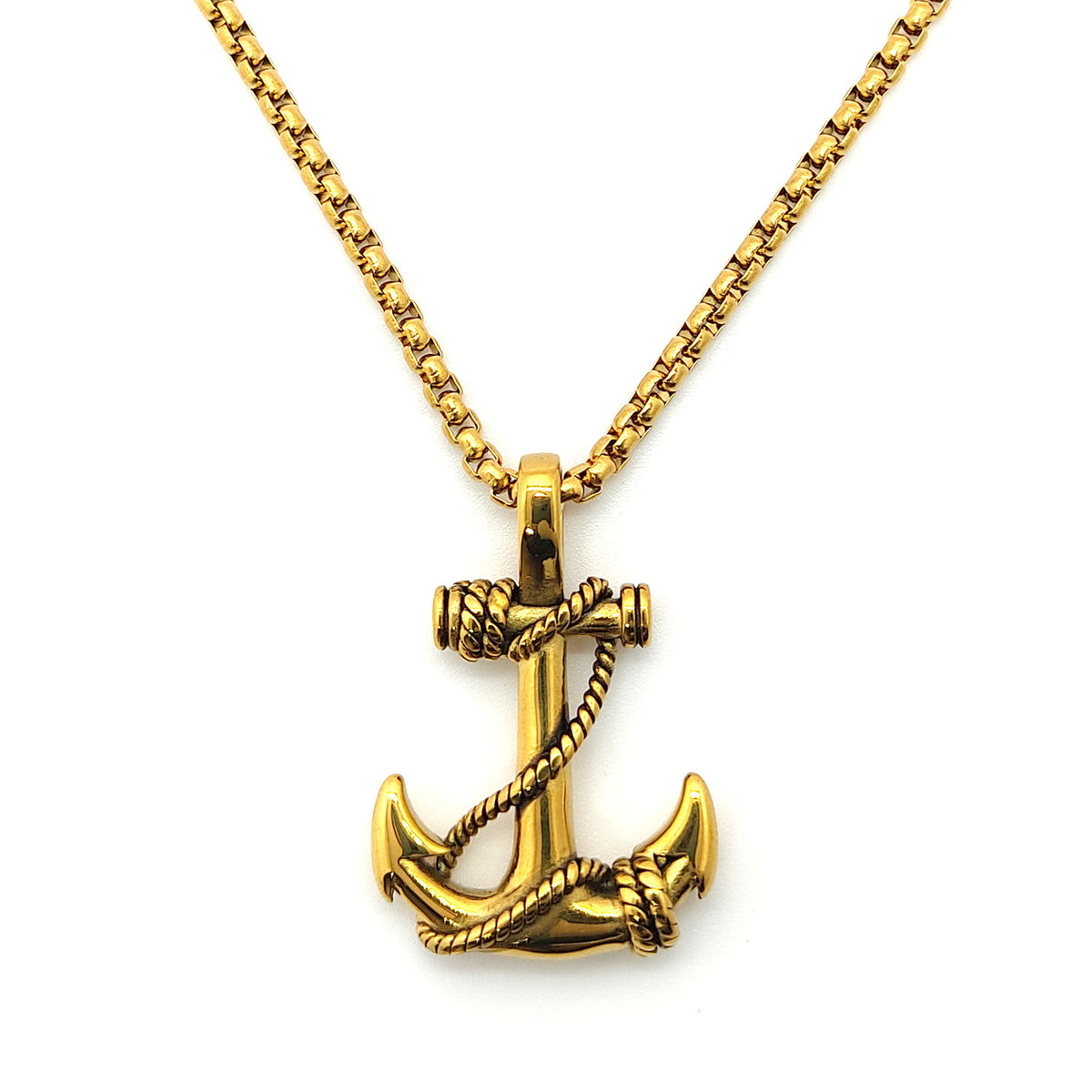 Collar Ancla Dorado