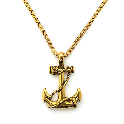 Collar Ancla Dorado
