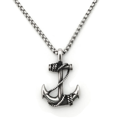 Collar Ancla Plateado