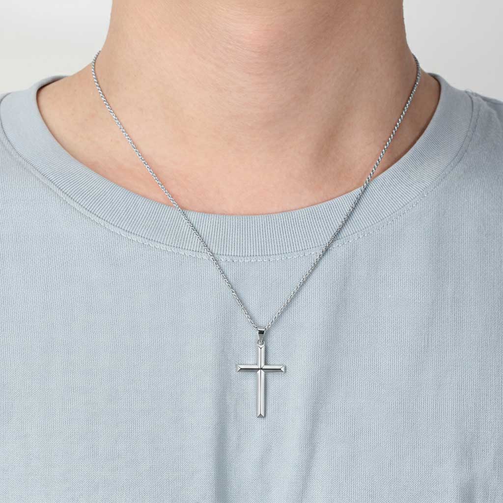 Collar Cruz Biselada P-925