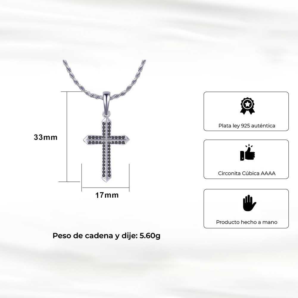 Collar Cruz de los Eternos CZ P-925