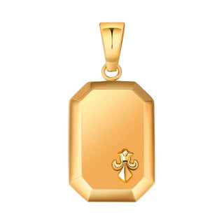 Dije Placa Flor de Lis