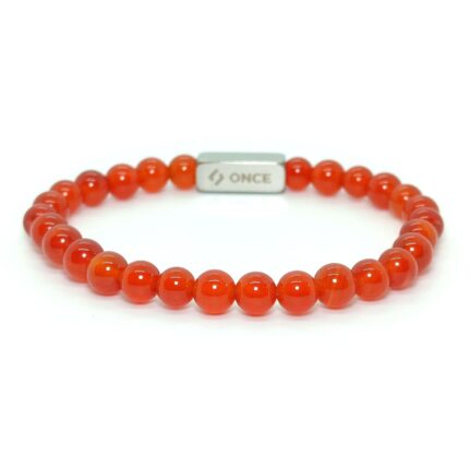 Pulsera Terra Ágata Roja 6mm