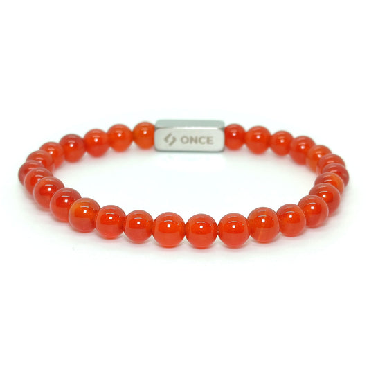 Pulsera Terra Ágata Roja 6mm