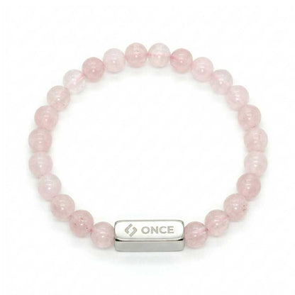 Pulsera Terra Cuarzo Rosa 6mm