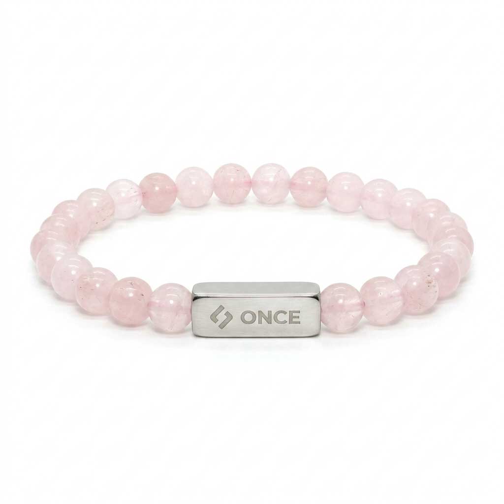 Pulsera Terra Cuarzo Rosa 6mm