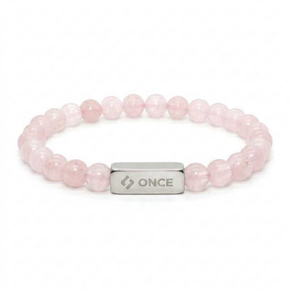 Pulsera Terra Cuarzo Rosa 6mm