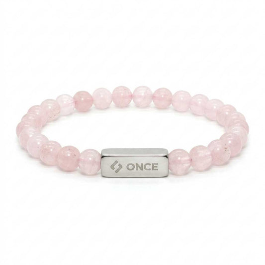 Pulsera Terra Cuarzo Rosa 6mm