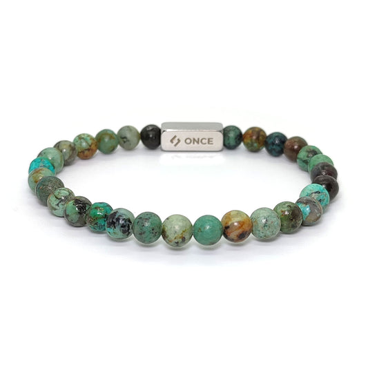 Pulsera Terra Turquesa Africana 6mm